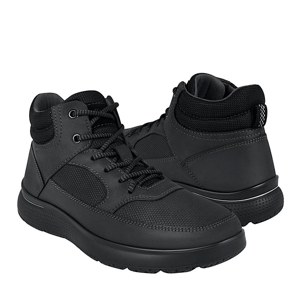BOTINES CASUALES CABALLERO FLEXI 417605 PIEL NEGRO