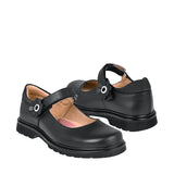 ZAPATOS ESCOLARES NIÑA YUYIN 24381 PIEL NEGRO 18-21