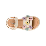 HUARACHES NIÑA YUYIN 25123 SIMIPIEL BEIGE 15-17