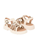 SANDALIAS YUYIN NIÑA 26062 SIMIPIEL BEIGE 18-21