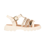 SANDALIAS YUYIN NIÑA 26062 SIMIPIEL BEIGE 18-21