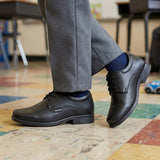 ZAPATOS ESCOLARES YUYIN NIÑO 26453 PIEL NEGRO 18-21