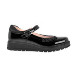 ZAPATOS ESCOLARES YUYIN NIÑA 26370 CHAROL NEGRO 18-21
