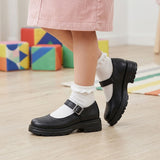 ZAPATOS ESCOLARES YUYIN NIÑA 26351 PIEL NEGRO 18-21
