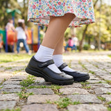 ZAPATOS ESCOLARES YUYIN NIÑA 26363 PIEL NEGRO 18-21