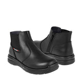 BOTINES ESCOLARES YUYIN NIÑO 24350 PIEL NEGRO 18-21