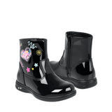 BOTINES YUYIN NIÑA 26462 CHAROL NEGRO 15-17