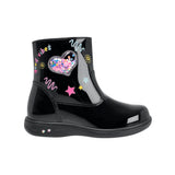 BOTINES YUYIN NIÑA 26462 CHAROL NEGRO 15-17