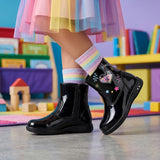 BOTINES YUYIN NIÑA 26462 CHAROL NEGRO 15-17