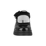 ZAPATOS ESCOLARES NIÑA STYLO 6705 CHAROL NEGRO