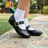 ZAPATOS ESCOLARES STYLO NIÑA 2550 CHAROL NEGRO 18-21
