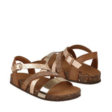 SANDALIAS CASUALES PARA NIÑA NOMADAS 9047 CAFÉ