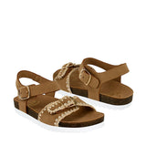 SANDALIAS NIÑA NOMADAS 90102 SUEDE CAFÉ 18-21