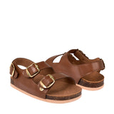 SANDALIAS NOMADAS NIÑA 90108 SIMIPIEL CAFÉ 18-21