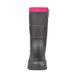 Botas lluvia Green Box niña sintético negro y fiusha 1202