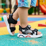 Huaraches Stylo, color textil negro, corrida 180-210