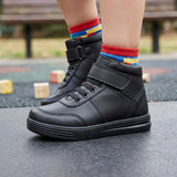 BOTINES ESCOLARES STYLO NIÑO 6007-101 SIMIPIEL NEGRO 16-17