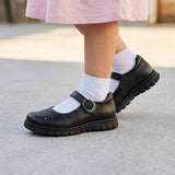 ZAPATO ESCOLAR STYLO NIÑA 1500 PIEL NEGRO 18-21