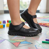 ZAPATOS ESCOLARES NIÑA STYLO 1507 PIEL NEGRO 18-21