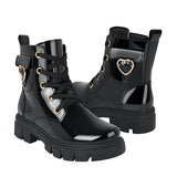 BOTINES NIÑA STYLO 17415 CHAROL NEGRO 18-21