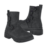 BOTINES STYLO NIÑA 19606 GAMUZA NEGRO 18-21