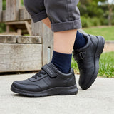 ZAPATOS ESCOLARES BAMBINO NIÑO BA6552 PIEL NEGRO 18-21