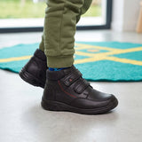 BOTINES ESCOLARES BAMBINO NIÑO BA4511 SIMIPIEL NEGRO 16-17