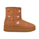 BOTAS INVIERNO NIÑA BAMBINO BM6803-A5 SUEDE CAFÉ 18-21