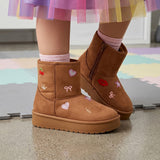 BOTAS INVIERNO NIÑA BAMBINO BM6803-A5 SUEDE CAFÉ 18-21