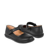 ZAPATOS ESCOLARES DOMINIQ NIÑA 664 SIMIPIEL NEGRO 18-21