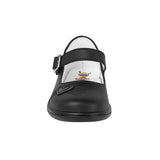 ZAPATOS ESCOLARES DOMINIQ NIÑA 683 SIMIPIEL NEGRO 18-21