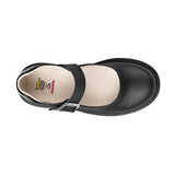 ZAPATOS ESCOLARES DOMINIQ NIÑA 2764 SIMIPIEL NEGRO 18-21