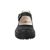 ZAPATOS ESCOLARES DOMINIQ NIÑA 2764 SIMIPIEL NEGRO 18-21