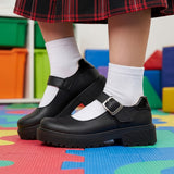 ZAPATOS ESCOLARES DOMINIQ NIÑA 2764 SIMIPIEL NEGRO 18-21