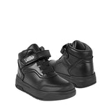 BOTINES ESCOLARES LUCHO NIÑO 123 SIMIPIEL NEGRO 16-17