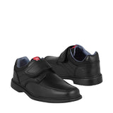 ZAPATOS ESCOALRES NIÑO V4501 PIEL NEGRO