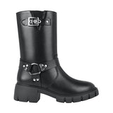 BOTAS CASUALES NIÑA TROPICANA 890016 SIMIPIEL NEGRO 18-21