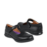 ZAPATOS ESCOLARES NIÑA VAVITO 754019 PIEL NEGRO 18-21