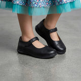 ZAPATOS ESCOLARES VAVITO NIÑA 754018 PIEL NEGRO 18-21