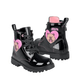 BOTINES VAVITO NIÑA VA321021 CHAROL NEGRO 15-17