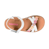 HUARACHES VAVITO NIÑA 653018 SIMIPIEL BLANCO 15-17