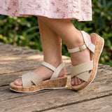 SANDALIAS VAVITO NIÑA 262004 SIMIPIEL BEIGE 18-21