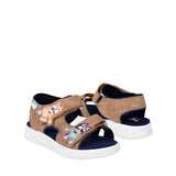 HUARACHES BLUEY NIÑO 230548 SIMIPIEL BEIGE 15-17