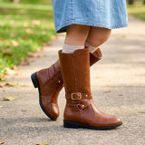 BOTAS VAVITO NIÑA VA350017 SIMIPIEL CAFÉ 15-17