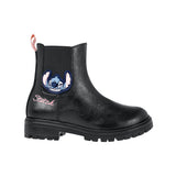 BOTINES NIÑA STICH DY321503 SIMIPIEL NEGRO