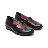 ZAPATOS ESCOLARES FLEXI NIÑA 35930 PIEL NEGRO 18-21
