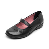 ZAPATOS ESCOLARES FLEXI NIÑA 35930 PIEL NEGRO 18-21