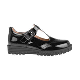 ZAPATOS ESCOLARES NIÑA STYLO A-2101 CHAROL NEGRO