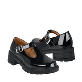 ZAPATOS ESCOLARES NIÑA STYLO 301 CHAROL NEGRO 18-21