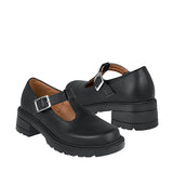 ZAPATOS ESCOLARES NIÑA STYLO 307 SIMIPIEL NEGRO 18-21